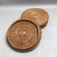 Load image into Gallery viewer, Hand Woven Tortilla Warmer Basket w/Metal Rim Lid (8x8x5)
