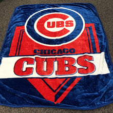 Load image into Gallery viewer, Chicago Cubs Plush Raschel Throw Blanket - MLB (60x70)
