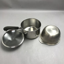 Load image into Gallery viewer, Revere ware 3 quart pan with insert for double boiler and steaming
