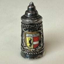 Load image into Gallery viewer, Vintage 800 Silver Salzburg Enamel Shield Stein Pendant Charm (1")
