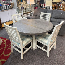 Load image into Gallery viewer, White/Gray Kitchen Table (31x51) w/4 Chairs
