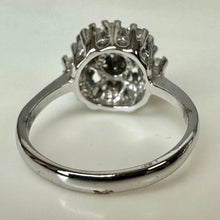 Load image into Gallery viewer, Vintage Uncas Sterling CZ Cocktail Ring sz 5
