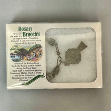 Load image into Gallery viewer, Vintage Irish An Paidrin Beag Connemara Marble Bead Celtic Cross Rosary (NIB)
