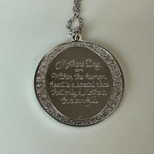 Load image into Gallery viewer, Vintage Sterling 1974 Franklin Mint Mother's Day Coin Medallion Pendant Necklace (24")
