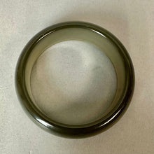 Load image into Gallery viewer, Vintage Gray Moonglow Lucite Bangle Bracelet (8" Inside Circumference)

