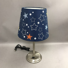 Load image into Gallery viewer, Chrome / Star Shade Table Lamp (18" Tall)
