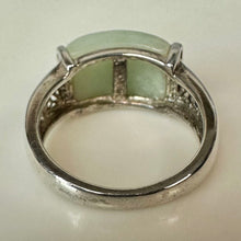 Load image into Gallery viewer, East Arts Sterling Jade Ring sz 7
