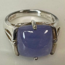 Load image into Gallery viewer, Michelle Abala Sterling Lavender Jade Ring sz 8
