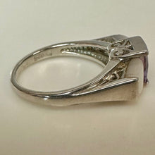 Load image into Gallery viewer, East Arts Sterling Amethyst Mother of Pearl Ring sz 7
