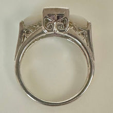 Load image into Gallery viewer, East Arts Sterling Amethyst Mother of Pearl Ring sz 7
