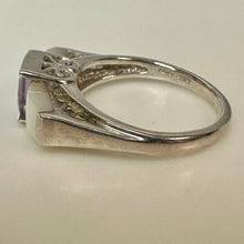 Load image into Gallery viewer, East Arts Sterling Amethyst Mother of Pearl Ring sz 7
