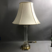 Load image into Gallery viewer, Vintage Waterford Crystal And Brass Table Lamp (32x15x15)
