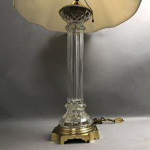 Load image into Gallery viewer, Vintage Waterford Crystal And Brass Table Lamp (32x15x15)
