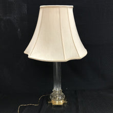 Load image into Gallery viewer, Vintage Waterford Crystal And Brass Table Lamp (32x15x15)
