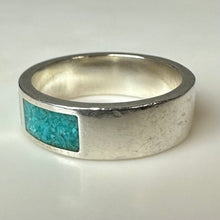 Load image into Gallery viewer, Vintage Coleman CCO Sterling Turquoise Malachite Lapis Lazuli Ring sz 8
