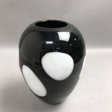 Load image into Gallery viewer, Gorgeous Designs Black &amp; White Glass Vase (8.5x6) (As-Is; Base Chip)
