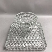 Load image into Gallery viewer, Fostoria American Clear Pedestal Cake Plate w/ Rum Well (~7x10.25)
