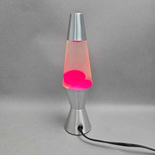 Load image into Gallery viewer, Small Lava Lamp, Silver/Pink (11.5")
