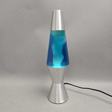 Load image into Gallery viewer, Small Lava Lamp, Silver/Blue (11.5")
