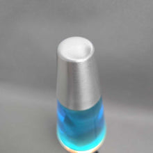 Load image into Gallery viewer, Small Lava Lamp, Silver/Blue (11.5")
