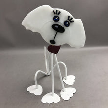 Load image into Gallery viewer, Metal/Glass Dog Garden Art (14")
