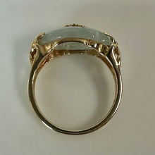 Load image into Gallery viewer, 14K Gold Jade Ring sz 7.25 (3.5g)
