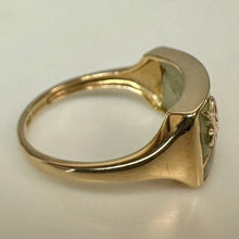 Load image into Gallery viewer, 14K Gold Jade Ring sz 8 (3.4g)
