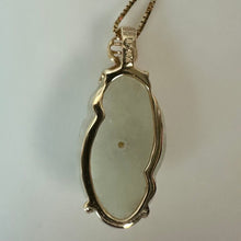 Load image into Gallery viewer, 14K Gold Jade 1" Pendant on 18" Chain (4.5g)

