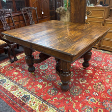 Load image into Gallery viewer, Oak Antique Farmhouse Table (32x48x48) w/2-12" Leaves)
