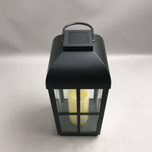 Load image into Gallery viewer, Black Solar Garden/Porch Lantern (15")
