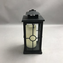 Load image into Gallery viewer, Black Metal Lantern w/ Flameless Candle (~11x5x5)
