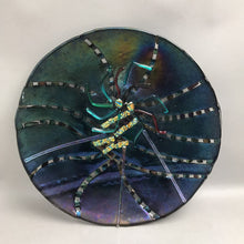 Load image into Gallery viewer, Large Iridescent Art Glass Plate Signed (16")
