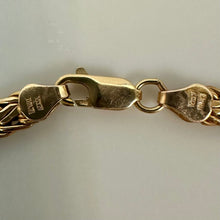 Load image into Gallery viewer, 14K Gold Byzantine Chain 8" Bracelet (6.8g)

