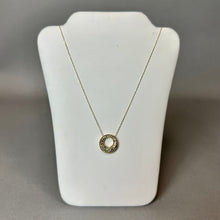 Load image into Gallery viewer, 14K Gold Diamond Cut O Pendant on 18" Chain Necklace (1.5g)
