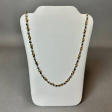 Load image into Gallery viewer, 14K Yellow &amp; White Gold 18" Satellite Rope Chain Necklace (5.2g)
