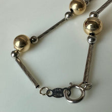 Load image into Gallery viewer, 14K Yellow &amp; White Gold Bead 18" Satellite Necklace (3.7g)

