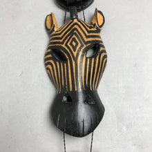 Load image into Gallery viewer, Kenyan Carved Wood Safari Animals Wall-Hanging Decor (30")
