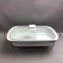 Load image into Gallery viewer, Rectangular Porcelain Casserole Warmer Bedbath &amp; Beyond 4.65 Qt
