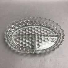 Load image into Gallery viewer, Fostoria Oval 3 Part Clear Glass Bowl Cube Pattern (2x10x7)
