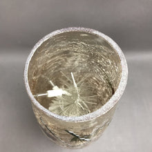 Load image into Gallery viewer, Hand Painted Crackle Pre-Lit Vase Pine Cone &amp; Branches (16")
