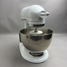 Load image into Gallery viewer, Vintage KitchenAid Stand Mixer White 300W 10 Speeds w/ Bowl Whisk Beater &amp; Attachments
