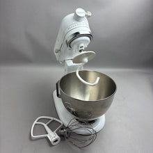 Load image into Gallery viewer, Vintage KitchenAid Stand Mixer White 300W 10 Speeds w/ Bowl Whisk Beater &amp; Attachments
