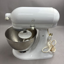 Load image into Gallery viewer, Vintage KitchenAid Stand Mixer White 300W 10 Speeds w/ Bowl Whisk Beater &amp; Attachments
