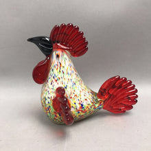Load image into Gallery viewer, Vintage Murano Style Hand Blown Glass Rooster (7x6)
