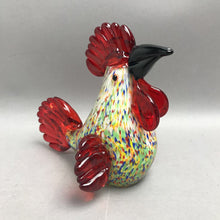 Load image into Gallery viewer, Vintage Murano Style Hand Blown Glass Rooster (7x6)
