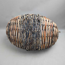 Load image into Gallery viewer, Large Rustic Woven Twig &amp; Wood Splint Basket w/ Natural Branch Handle (~16x28x14)
