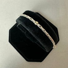 Load image into Gallery viewer, 14K Gold Accent Sterling 7.5" Bracelet (7.4g)
