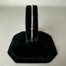 Load image into Gallery viewer, 14K Gold Accent Sterling 7.5" Bracelet (7.4g)
