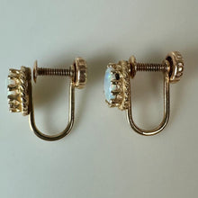 Load image into Gallery viewer, 14K Gold Opal Screw Back Earrings (2.6g)

