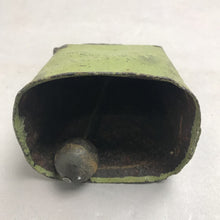 Load image into Gallery viewer, Old Green Cow Bell Rustic Primitive Farmhouse Decor (5")
